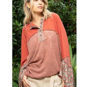 29115 POL Bell Sleeve Henley